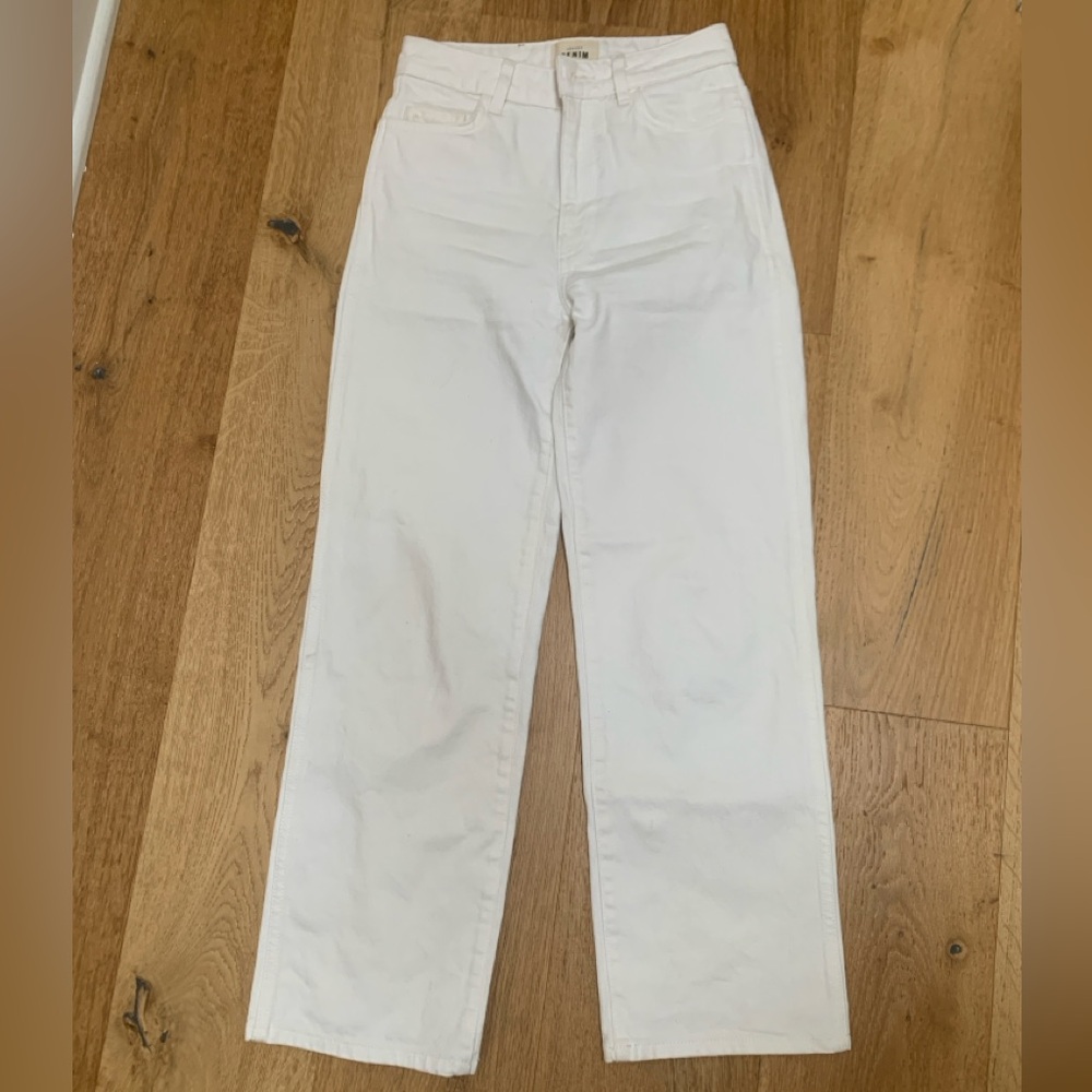 Sezane L’iconique Iconic Droit Jean ecru 34